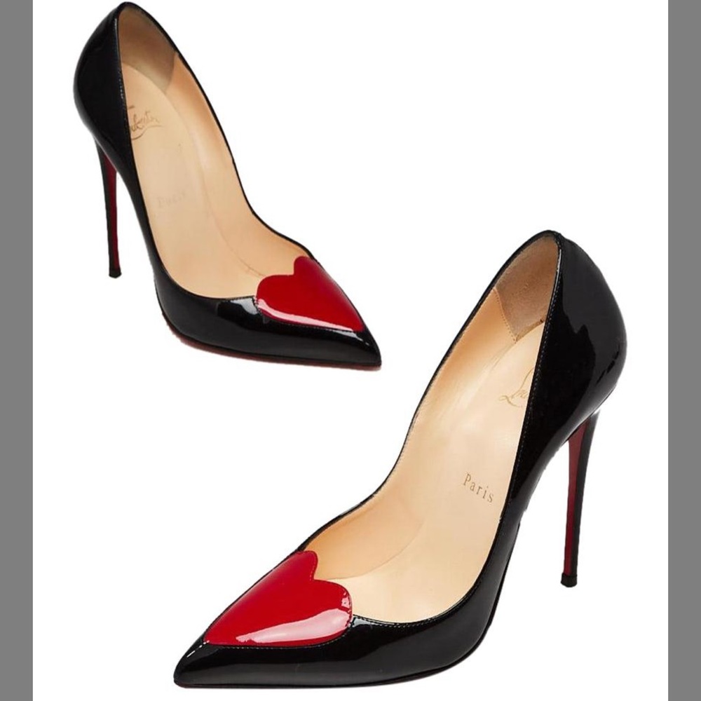 Christian Louboutin | Cora Patent Heart Red Sole Pump